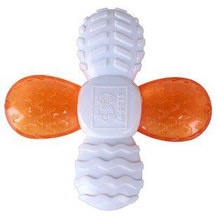 M-Pets (М-Петс) Yummy Toy With Bacon Flavor Cross &ndash; Жевательная игрушка Кросс с ароматом бекона для собак, 12,8x12,8x2,6 см