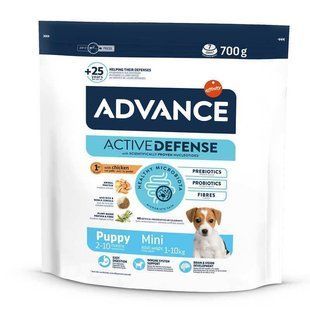 Advance (Едванс) Dog Mini Puppy Chicken&Rice - Сухий корм з м'ясом курки і рисом для цуценят малих порід, 700 г