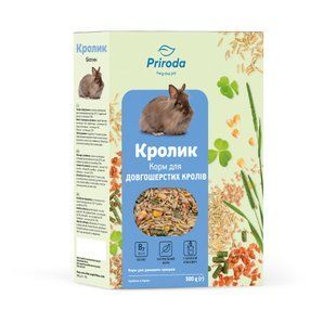 ТМ "Природа" Повнораціонний корм "Кролик. Біотин" для кроликів та інших декоративних гризунів 500 г
