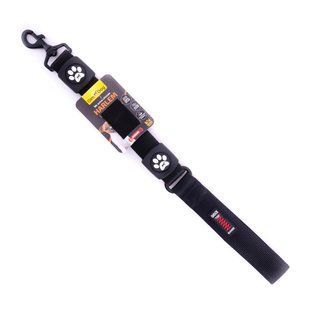 GimDog (ДжимДог) Harlem Bungee Leashes &ndash; Короткий поводок для собак с амортизирующим эластичным поясом 2,5х55 см Черный