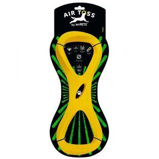 M-Pets (М-Петс) Air Toss Floating Toy Twist - Іграшка для ігр у воді для собак, Жовтий, 13,3х34,4х3,1 см
