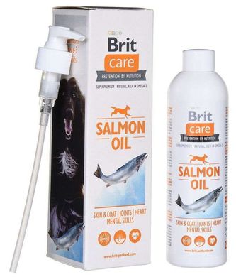 Brit Care (Брит Кеа) Salmon Oil - Масло лосося для кожи и шерсти собак всех возрастов 250 мл