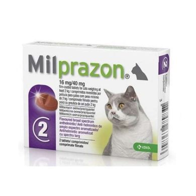 Milprazon (Милпразон) by KRKA - Антигельминтные таблетки для котов (1 таблетка) до 2 кг