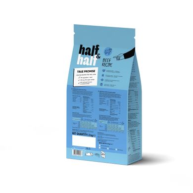 Half&Half (Хаф энд Хаф) сухой корм для щенков всех пород, с говядиной, 2 кг