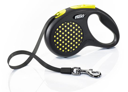 Flexi (Флексі) Design S - Повідець-рулетка для собак дрібних порід, стрічка (5 м, до 15 кг) S Синій