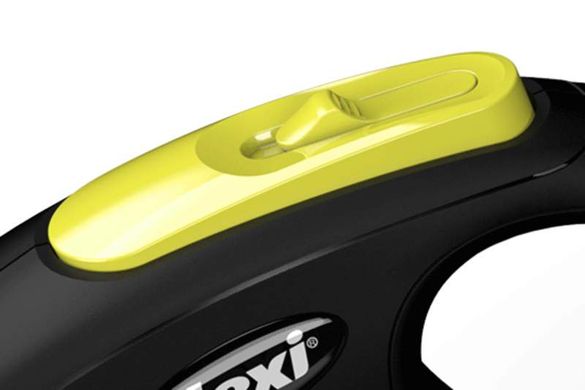 Flexi (Флекси) New Neon - Поводок-рулетка для собак, светящийся в темноте, лента L Ярко-голубой