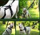 GimDog (ДжімДог) Harlem Bungee Leashes - Короткий повідець для собак з амортизуючим еластичним поясом 2,5х55 см Чорний