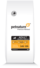 PetNature (ПэтНейче) ADULT CHICKEN & CEREALS - Сухой корм с курицей для взрослых собак всех пород 3 кг