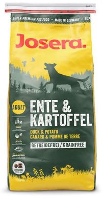 Josera (Йозера) Dog Adult Ente & Kartoffel - Сухой беззерновой корм с уткой и картофелем для взрослых собак всех пород 900 г