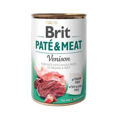 Brit (Брит) PATE & MEAT Venison - Консервированный корм с олениной для собак 400 г