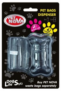 Контейнер з пакетами Pet Nova для прибирання за собакою
