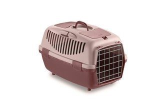 Stefanplast (Стефанпласт) Gulliver 3 with metal door - Переноска з металевими дверима для тварин вагою до 10 кг, 61x40x38 см, ніжно-рожевий/коричнево-рожевий
