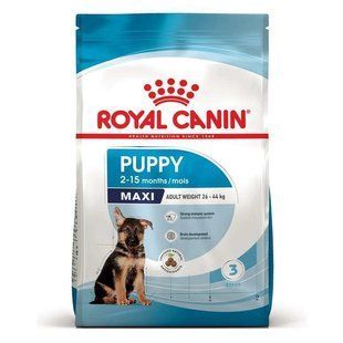 Royal Canin (Роял Канин) Maxi Puppy - Сухой корм для щенков от 2 до 15 месяцев, 4 кг