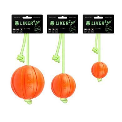 Collar (Коллар) Liker Lumi &ndash; Игрушка Лайкер Люми со шнуром, светящимся в темноте, Оранжевый, &Oslash;5 см