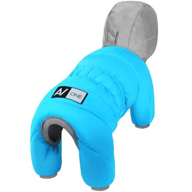 WAUDOG (Ваудог) AiryVest ONE - Утепленный комбинезон для собак (голубой) XS22 (20-22 см)