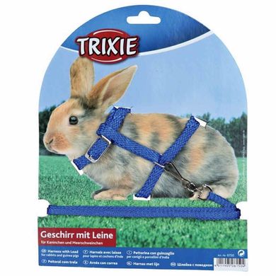 Trixie (Трикси) Rabbit Harness with Leash - Шлейка с поводком для кроликов 25-44 см Цвета в ассортименте