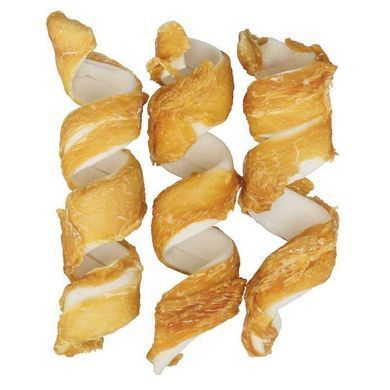 Trixie (Тріксі) DentaFun Knotted Chewing &ndash; Ласощі з куркою для чищення зубів, жувальні спіральки для собак, 3х15 см