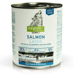 Isegrim (Изегрим) Salmon with Millet, Blueberries & Wild Herbs - Консервованный корм с лососем, просом, черникой и дикорастущими травами для взрослых собак 400 г