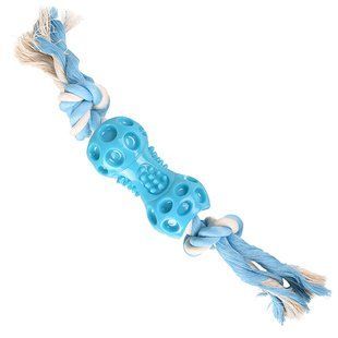 Flamingo (Фламінго) Lindo Dumbbell With Rope - іграшка для собак гантель з канатом 34 см