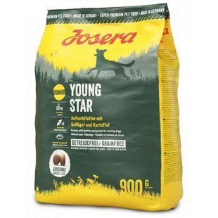 Josera (Йозера) Young Star - Сухий беззерновий корм для цуценят і молодих собак, 900 г