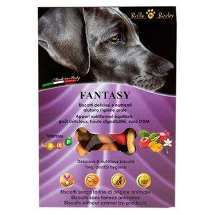 Rolls Rocky (Роллс Рокі) Fantasy - Печиво зі смаком помідора, шпинату, куркуми та ванілі для собак, 300 г