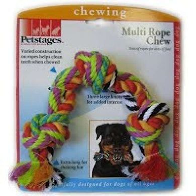 Petstages (Петстейджес) Multi Rope Chew - Игрушка для собак "Цветной канат с узлами" Small