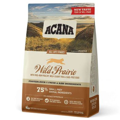 Acana (Акана) Wild Prairie Cat - Сухий корм з куркою і рибою для кошенят і кішок 1,8 кг