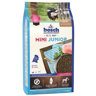 Bosch (Бош) Junior Mini - Сухий корм з м'ясом свійської птиці для юніорів маленьких порід, 1 кг
