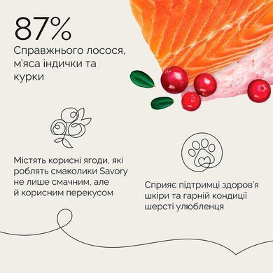 Savory (Cейворi) Bars With Salmon - Джерки батончики з лососем для собак, 100 г