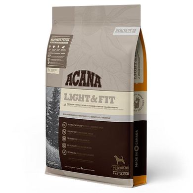 Acana (Акана) Light & Fit Recipe – Сухой корм с мясом цыплят для взрослых собак с избыточным весом 11,4 кг