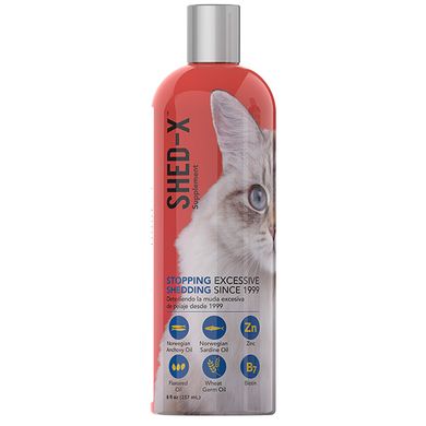 SynergyLabs (Сінерджі Лабс) Shed-X Cat - Вітамінна добавка для шерсті проти линьки для котів 237 мл