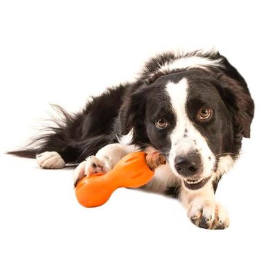 West Paw (Вест Пау) Qwizl Treat Toy - Игрушка Квизл для собак 14 см Оранжевый