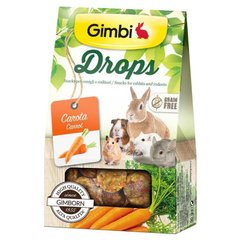 Gimpet (ДжимПет) GimBi Drops – Лакомство для грызунов, дропсы с морковью 50 г