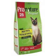 Pronature Original (Пронатюр Оріджинал) MEAT FIESTA - Сухий корм М'ясна Фієста з м'ясним асорті для дорослих кішок 350 г