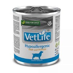 Farmina (Фармина) VetLife Hypoallergenic Fish&Potato – Консервированный корм-диета с рыбой и картофелем для собак, страдающих пищевой аллергией 300 г