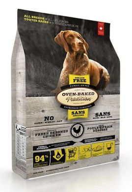 Oven-Baked (Овен-Бекет) Tradition Grain-Free Chicken Dog All Breeds - Беззерновий сухий корм зі свіжим м'ясом курки для собак різних порід на всіх стадіях життя 2,27 кг