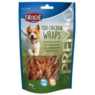 Trixie (Тріксі) PREMIO Fish Chicken Wraps - Ласощі з куркою і рибою для собак, 80 г