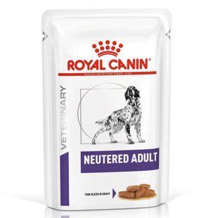 Royal Canin (Роял Канин) Neutered Adult in Gravy - Ветеринарная диета для стерилизованных собак различных пород, склонных к набору лишнего веса (кусочки в соусе), 100 г