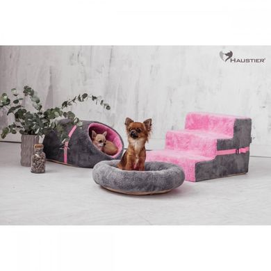 Haustier Лежак для собак и кошек Gentle Gray&Pink - S
