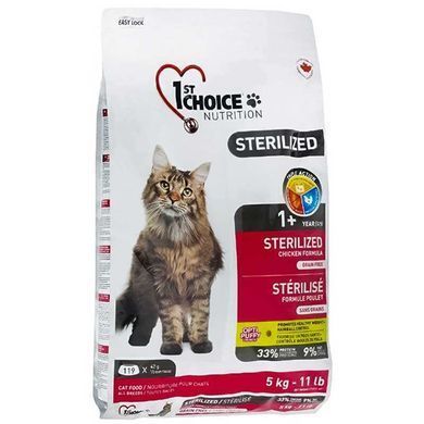 1st Choice (Фест Чойс) Sterilized - Сухий корм з куркою для стерилізованих дорослих кішок, 5 кг