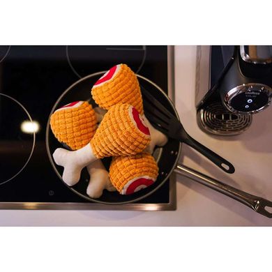 HARLEY & CHO (Харли энд Чо) Мягкая игрушка из ткани Окорок для котов и собак всех размеров 10х22 см