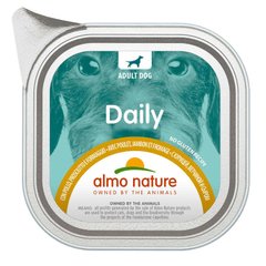 Almo Nature (Альмо Натюр) Daily Adult Dog Chicken, Ham&Cheese - Консервированный корм с курицей, ветчиной и сыром для взрослых собак 100 г