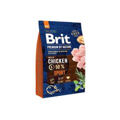 Brit Premium (Брит Премиум) by Nature SPORT - Сухой корм с курицей для активных собак 3 кг