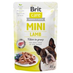 Brit Care (Брит Кеа) Mini Lamb - Влажный корм c ягненком для собак мелких и мини-пород (филе в соусе) 85 г