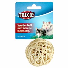 Trixie (Трикси) Rattan Ball - Мяч из лозы с колокольчиком для грызунов 6 см