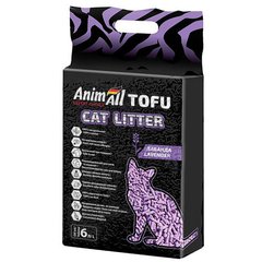 AnimAll (ЭнимАлл) Tofu - Наполнитель соевый для кошачьего туалета, Лаванда 6 л