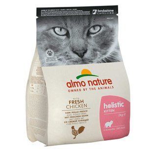 Almo Nature (Альмо Натюр) Holistic Kitten Fresh Chicken - Сухой корм с курицей для котят, беременных и кормящих кошек, 12 кг