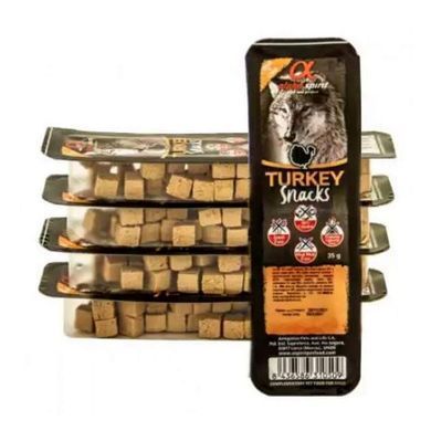 Alpha Spirit (Альфа Спирит) Dog Snacks Turkey - Полувлажное лакомство с индейкой для собак, 50 г