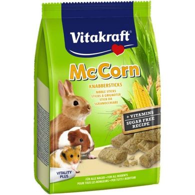 Vitakraft (Вітакрафт) Vitakraft McCorn Light - Ласощі зі злаками та кукурудзою для всіх видів гризунів 50 г