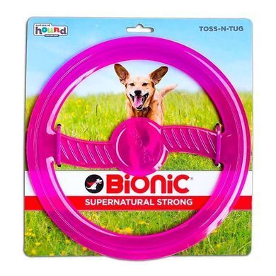 Bionic (Біонік) Opaque Toss-N-Tug Org &ndash; Іграшка суперміцна Тосс-Н-Таг Кільце для собак, Помаранчевий, 23х23х1 см